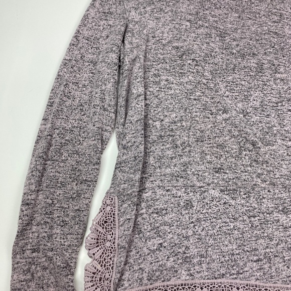 Bobeau Soft Lightweight Pink Gray Sweater Size M - Picture 3 of 11